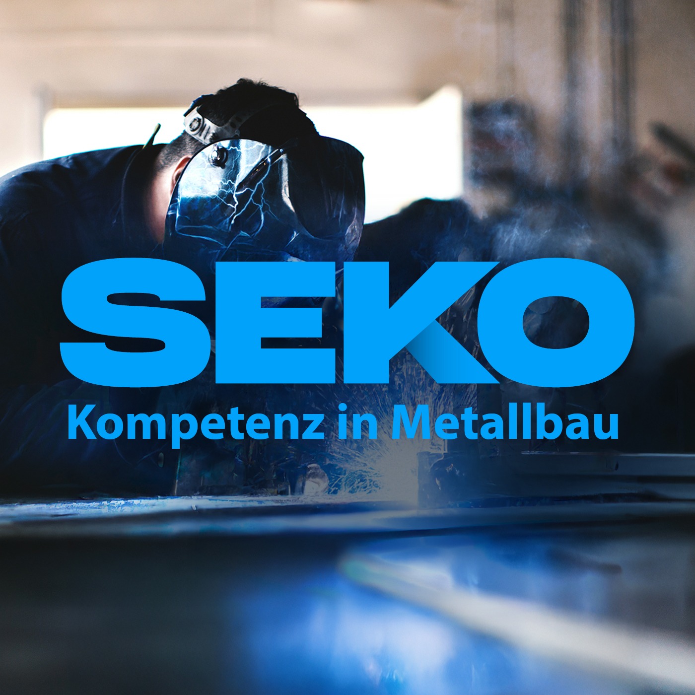 Welding and grinding. SEKO Metallbau